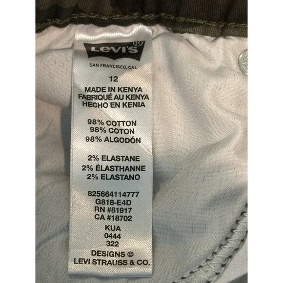 Levi Strauss & Co Youth Camo Jogger Jeans Size 12 Reg Brand NEW with Tags - Picture 11 of 11